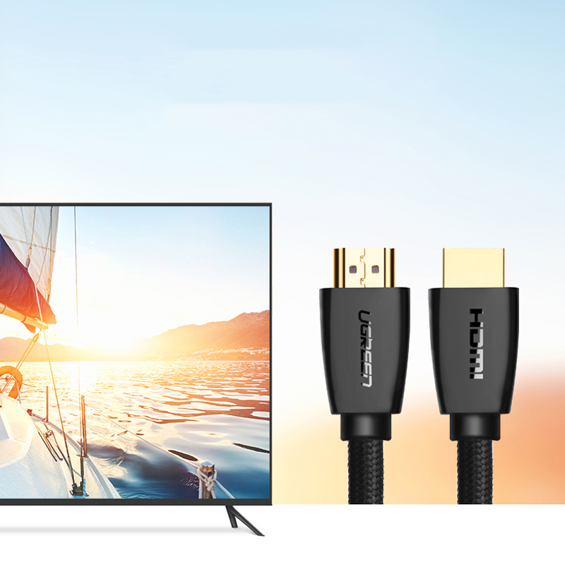 Cáp HDMI 2.0 dài 2M Ugreen 40410 (Hỗ Trợ 3D 4K) Chính Hãng