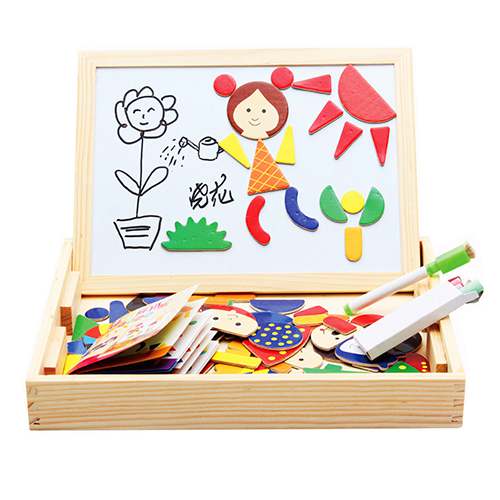 [HCM]Bộ ghép hình nam châm bằng gỗ