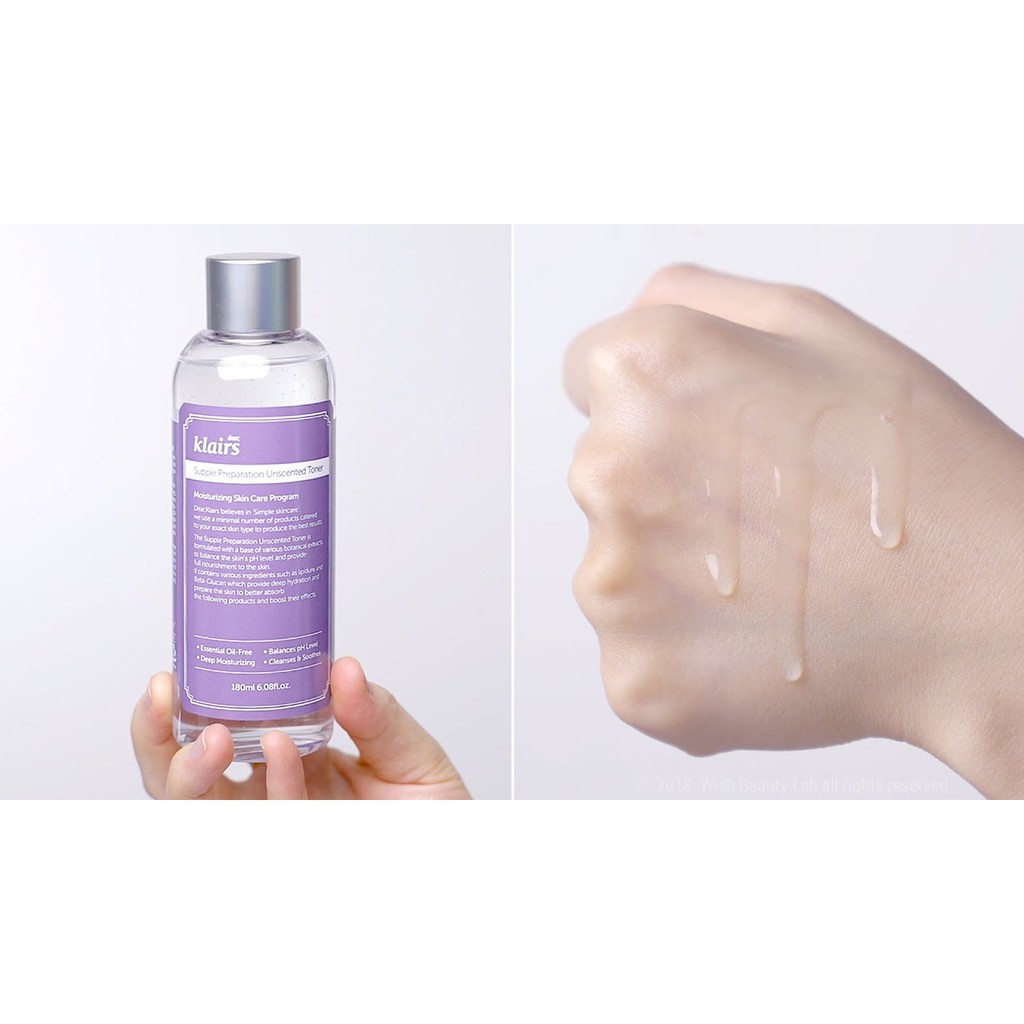 [HCM]Nước Hoa Hồng Klairs Supple Preparation Toner