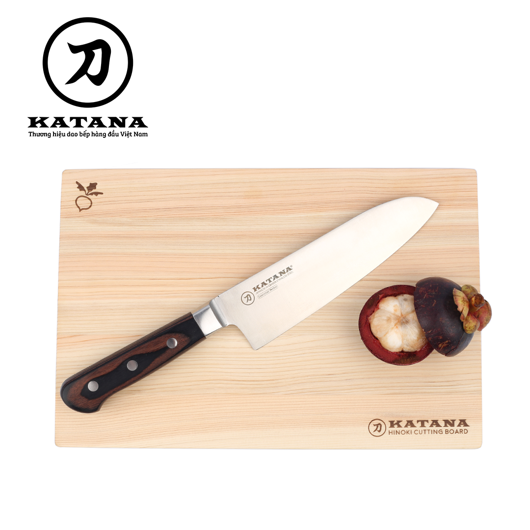 Thớt gỗ bách Nhật Hinoki cao cấp KATANA