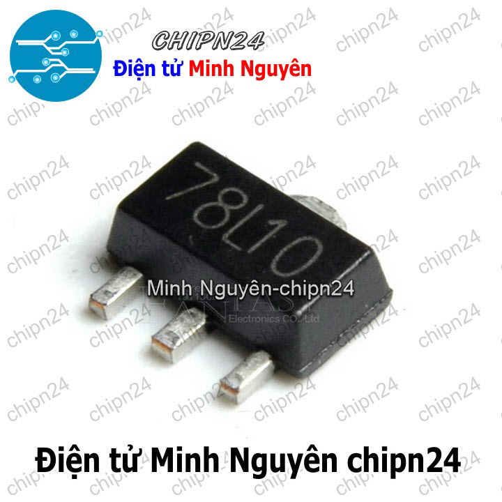 [4 con] (SOP) IC Dán 78L10 SOT-89 (SMD) (7810 10V - HH004454