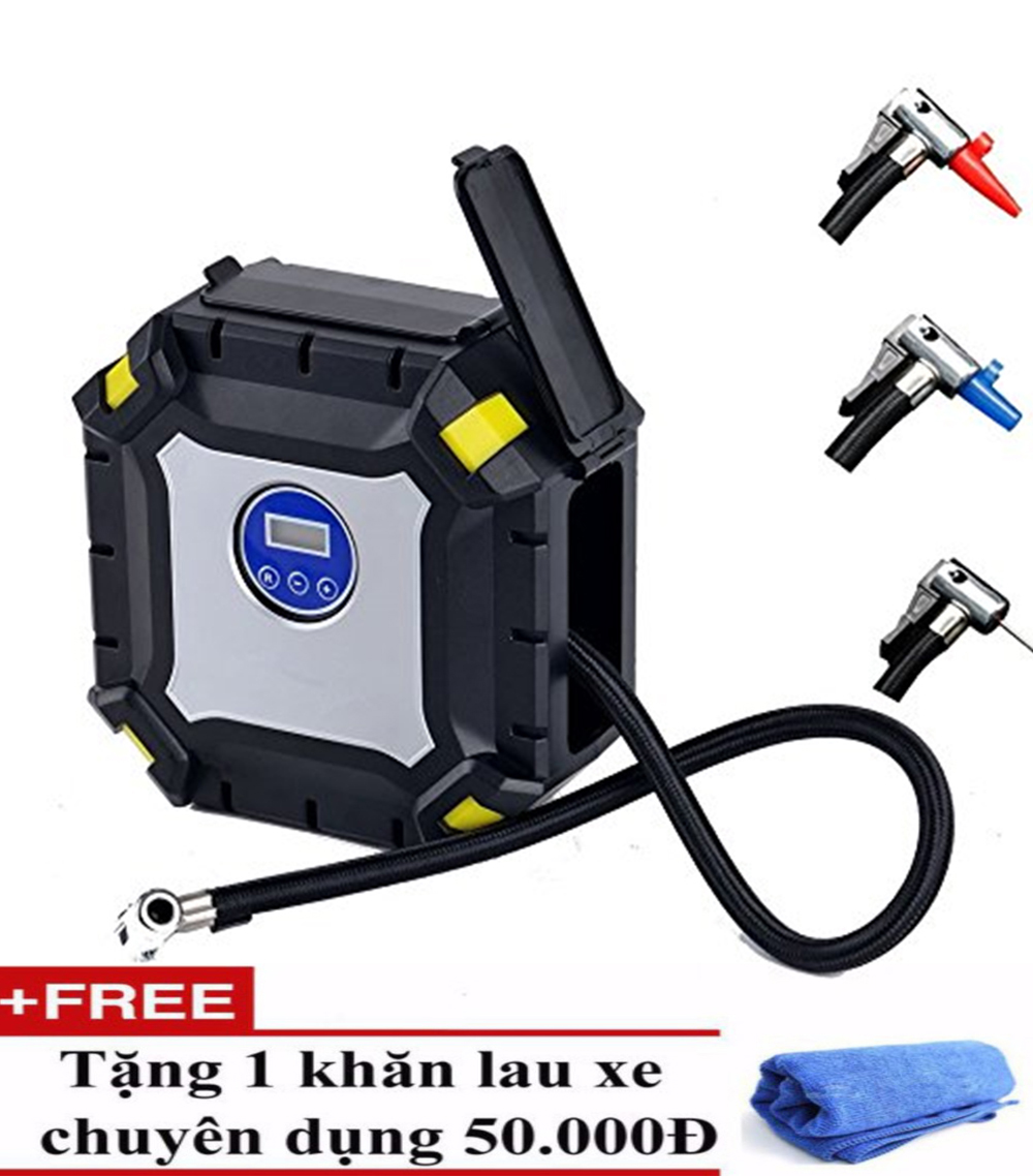 Bơm lốp ô tô điện tử - bơm lốp oto đa năng, bơm lốp xe ô tô mini đa năng, Bơm lốp xe ô tô gia đình, tiện lợi