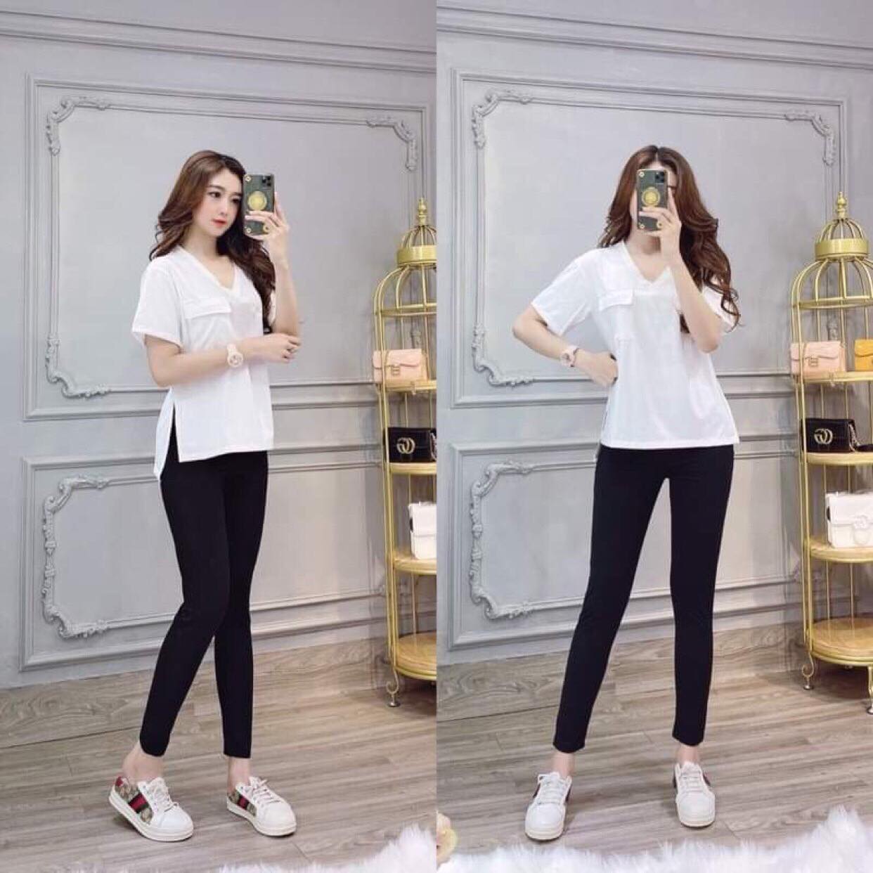 Set bộ dài phối túi xẻ tà siêu hot-size 40kg-75kg