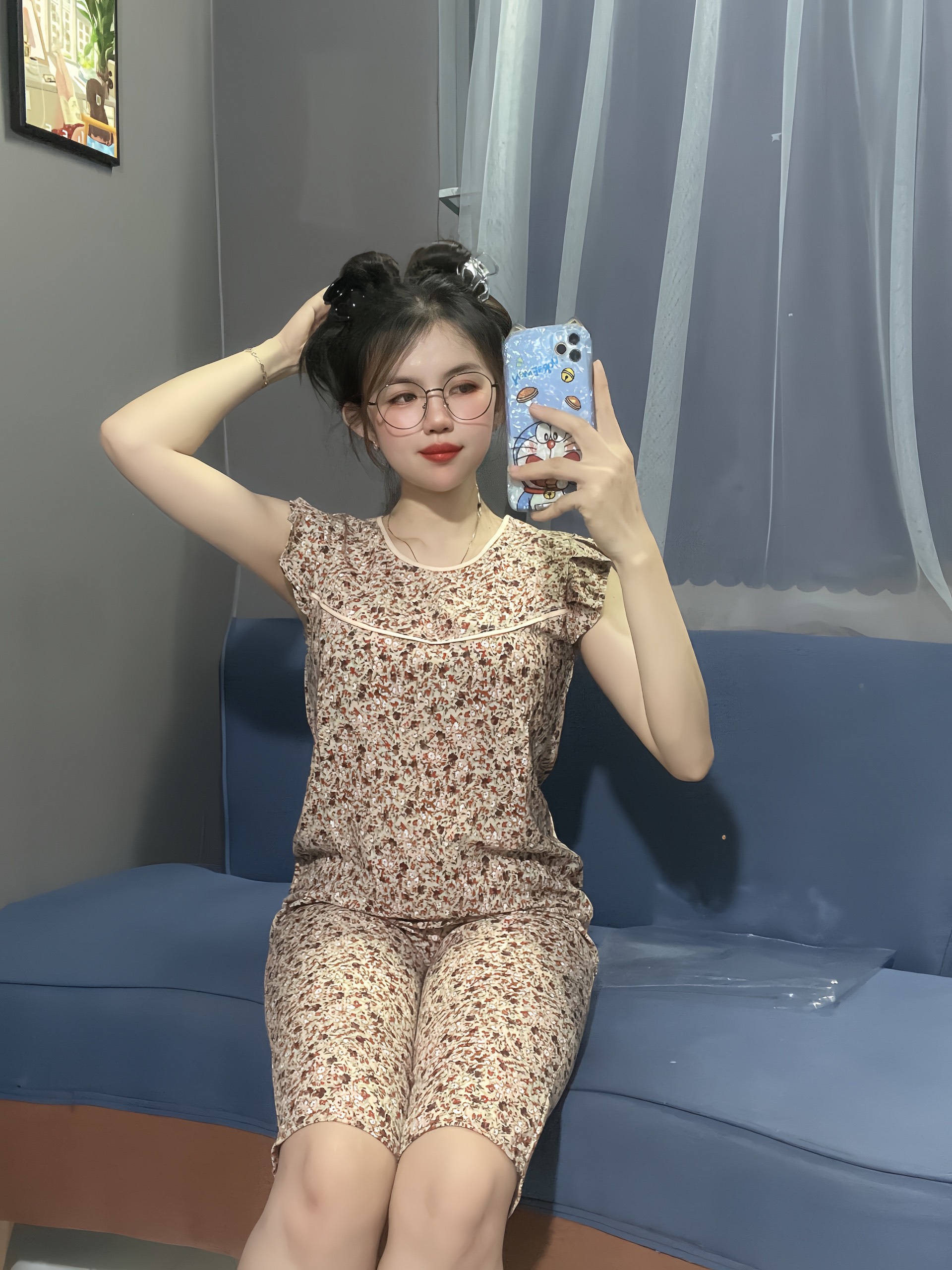 Đồ bộ kate lụa mặc nhà