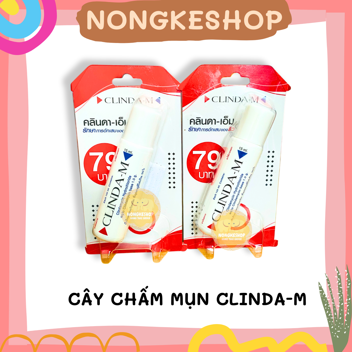 [HCM]Cây chấm mụn CLINDA-M Thái Lan
