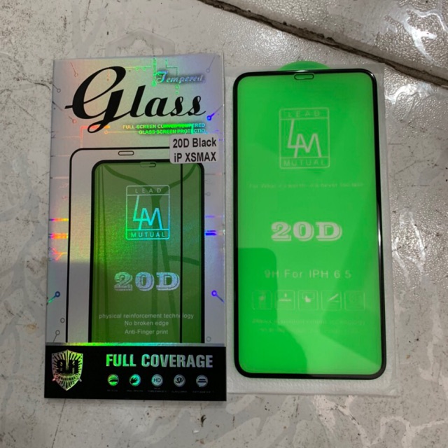 Kính Cường Lực Full Màn 20D IP Xs Max