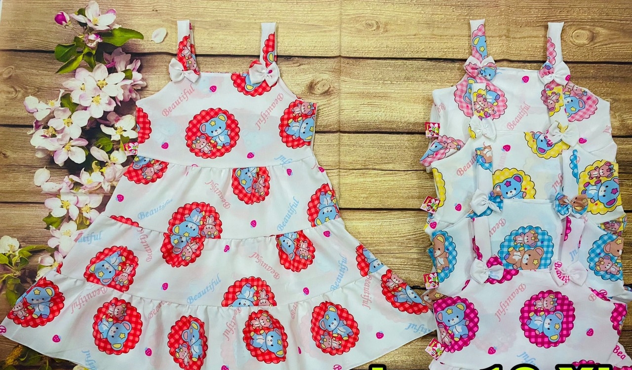 Đầm Lụa Dây Bé (14-22kg) (giao màu ngẫu nhiên)