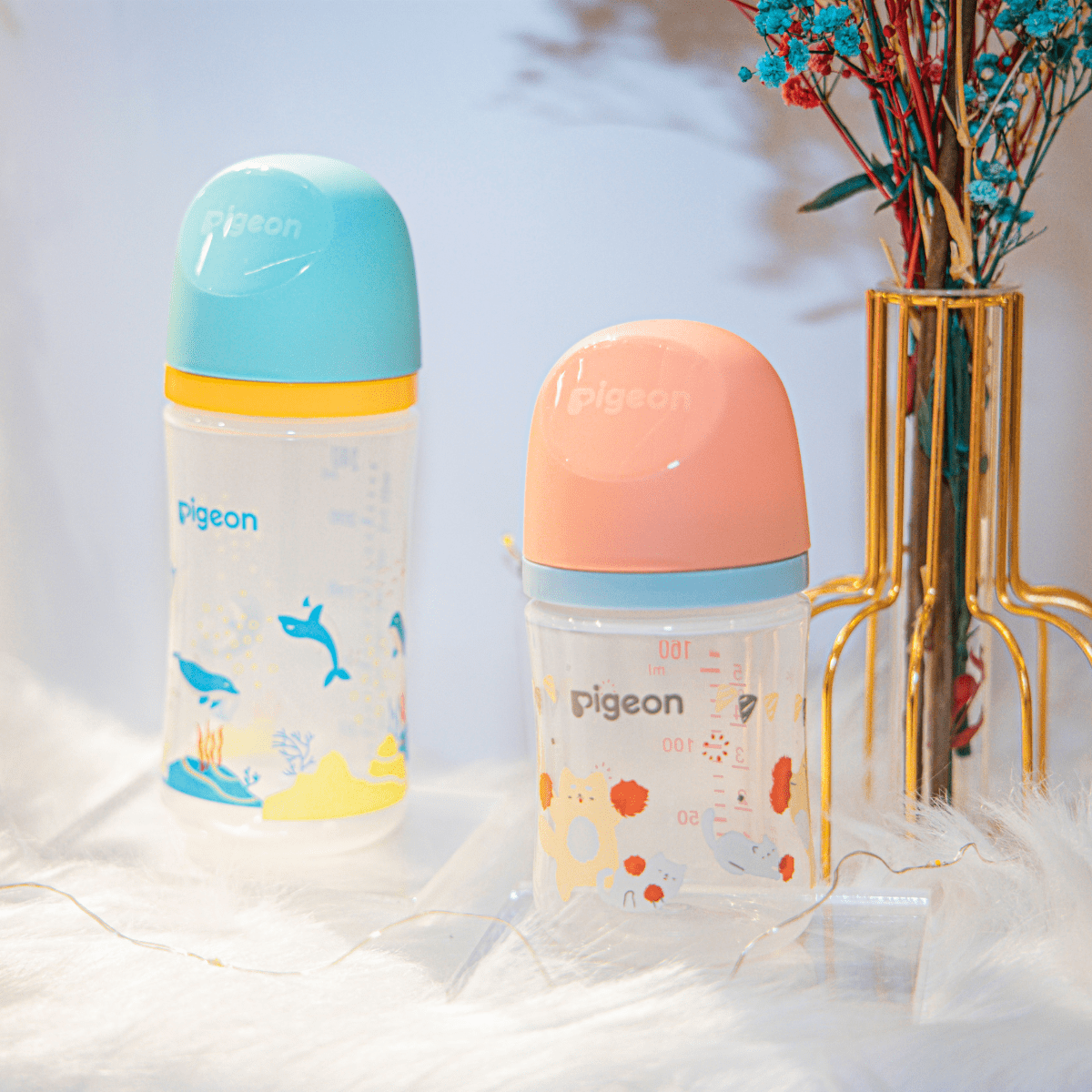 Bình sữa Pigeon PP Plus thế hệ III Hình Thú 160ml/240ml