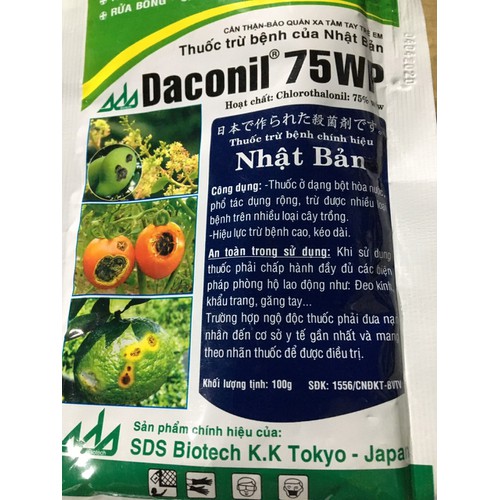 Trừ nấm bệnh cây trồng daconil75wp 100g