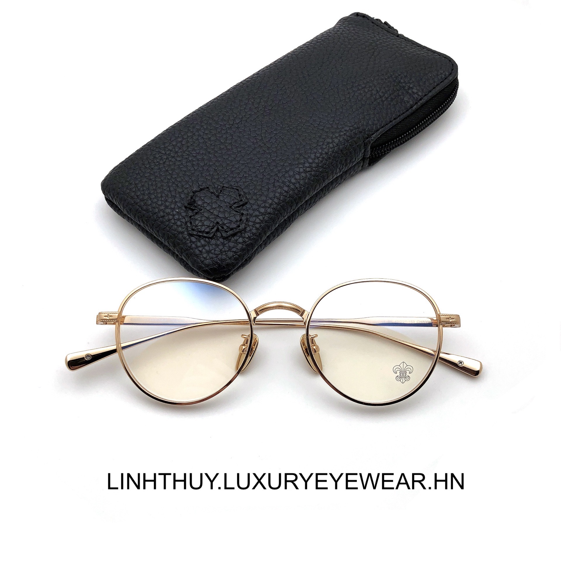 Gọng kính mắt chrome hearts CH8004 cao cấp s925 fullbox