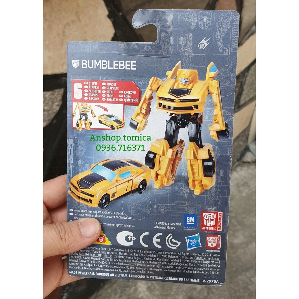 Đồ chơi rô bốt đồ chơi trẻ em▥  Robot biến hình Transformers - Hasbro Bumblebee size Mini