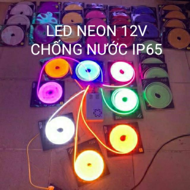 Led Neon 12V Chống Nước Ip65, 5M/Cuộn