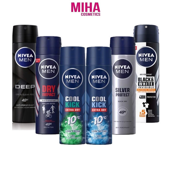 Xịt Khử Mùi Nam NIVEA MEN 150ml Thái Lan