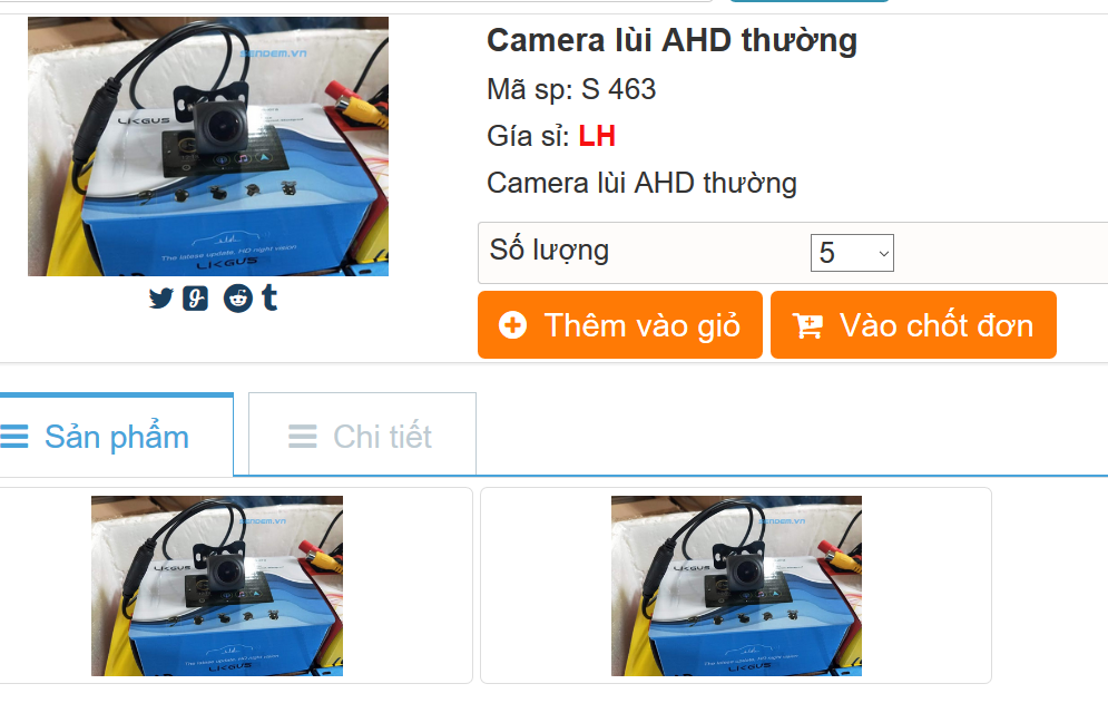 CAMERA LÙI AHD, Camera AHD lắp màn android