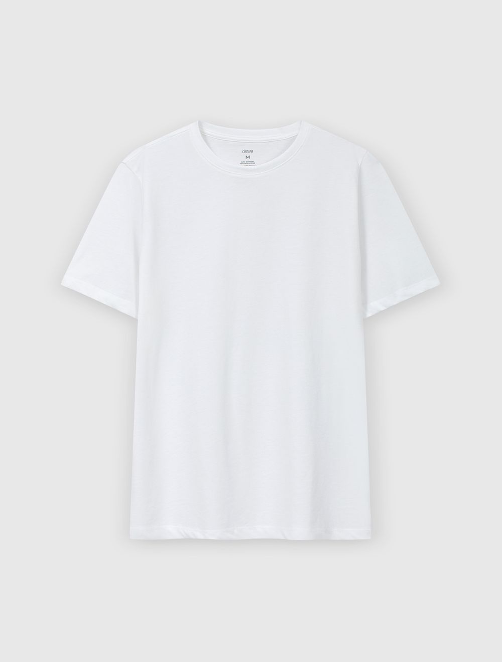 Áo phông nữ canifa áo phông chất liệu cotton pha, cổ tròn tay cộc. 6ts23a004
