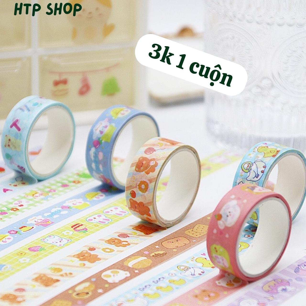 Cuộn băng keo dán washi tep trang trí sổ