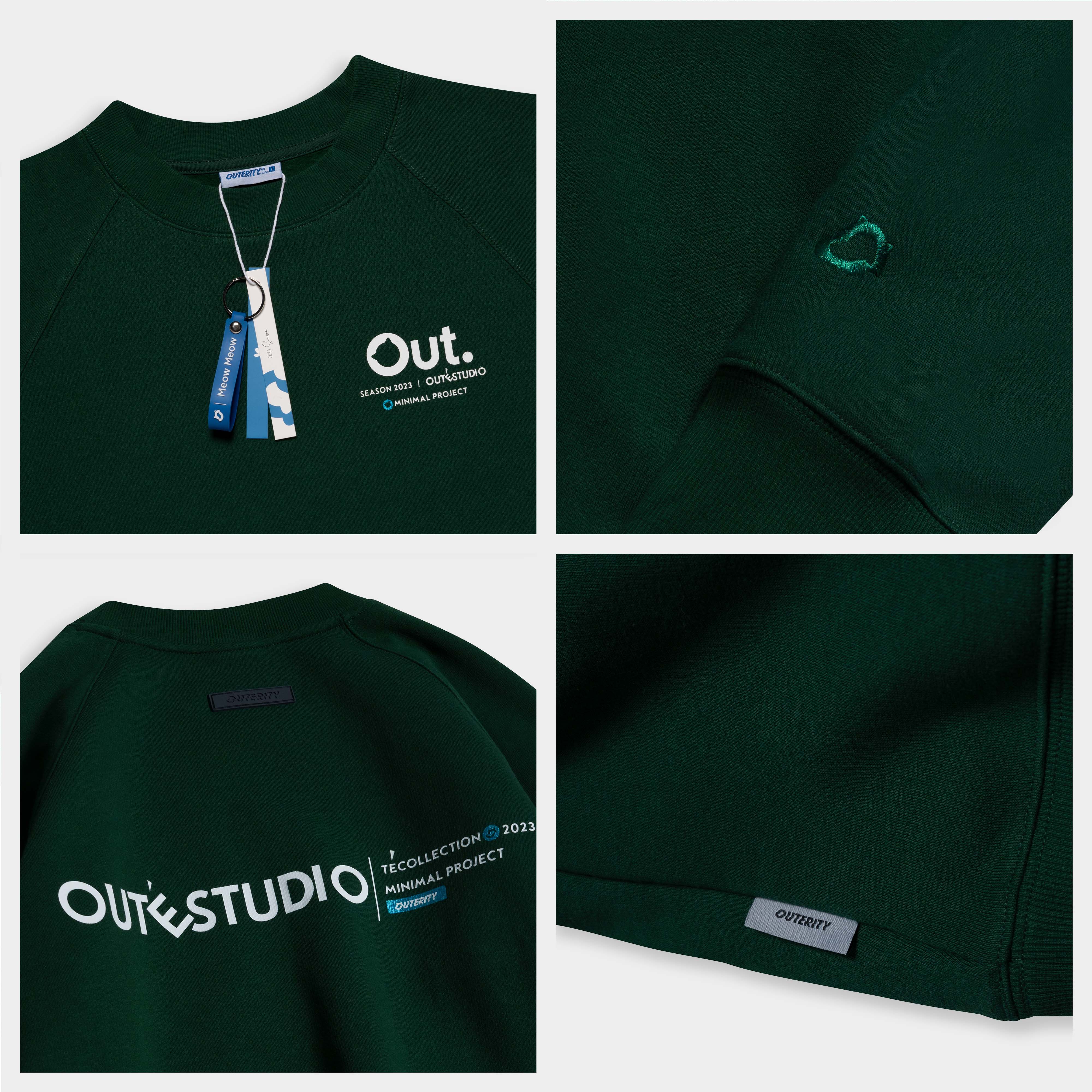 Áo Sweater Outerity Collection TÉ / Màu Xanh lá - ASO3002