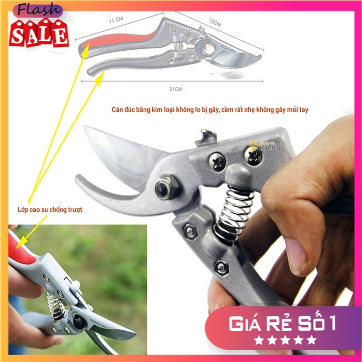 [ BẢO HÀNG 1 ĐỔI 1 ] Kéo Cắt Cành Sk5 Nhật Bản Sada 210 - Kéo Cắt Tỉa Cây Cảnh 210mm - Dụng Cụ Làm Vườn / Kéo Cắt Tỉa. Kéo cắt cành cây. kéo tỉa cây cảnh cây ăn quả thép Sk5 siêu Sắc