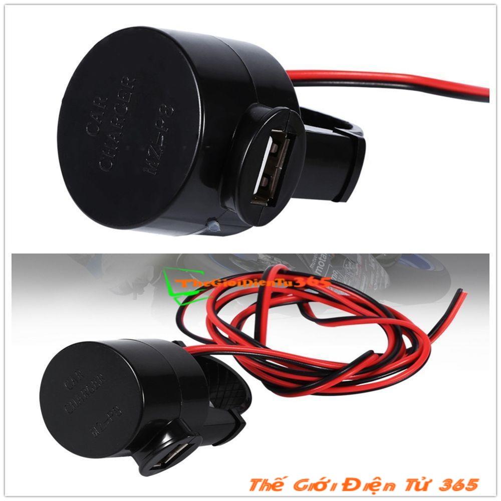 Bộ chế sạc điện thoại trên xe máy 12-24v ra 5v-2a