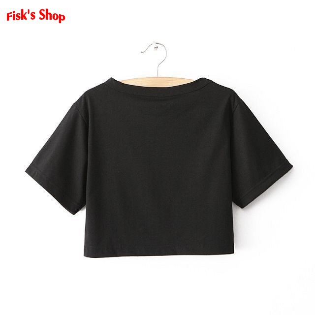 Áo phông croptop trơn Freesize