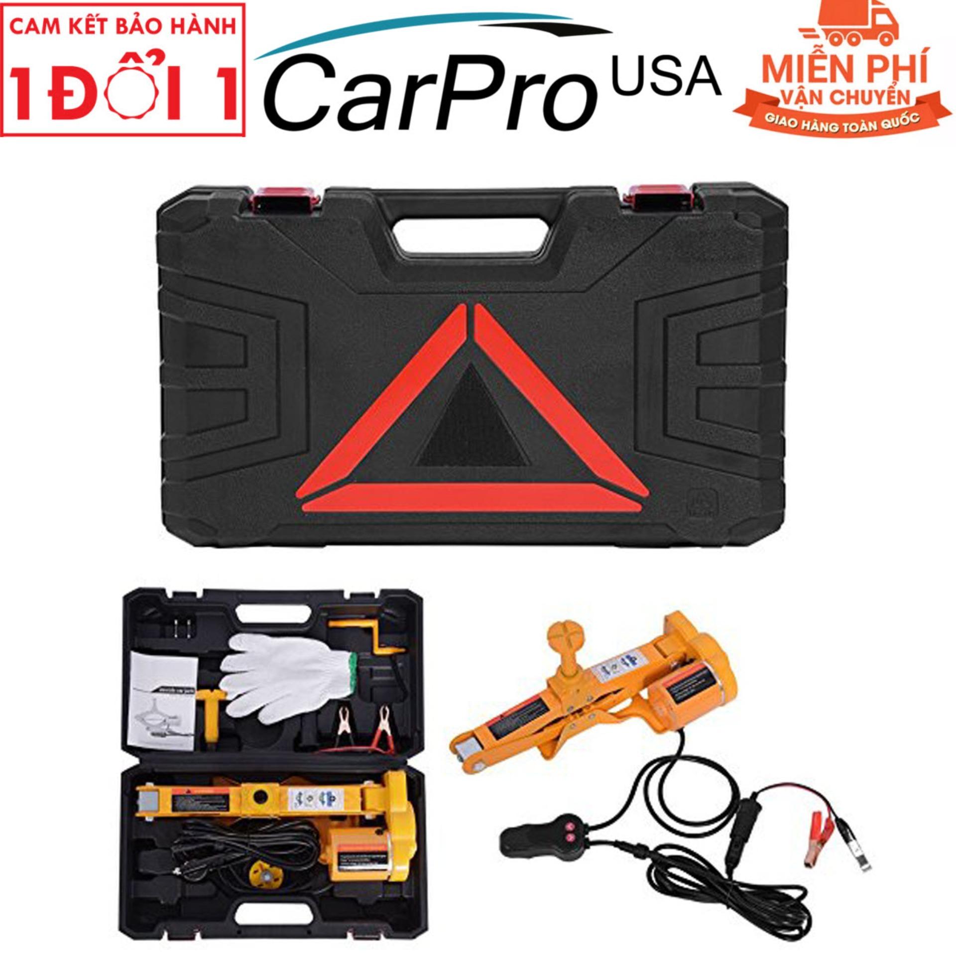 Con đội điện - bộ kích điện 12v - bộ dụng cụ nâng xe hơi 2 tấn