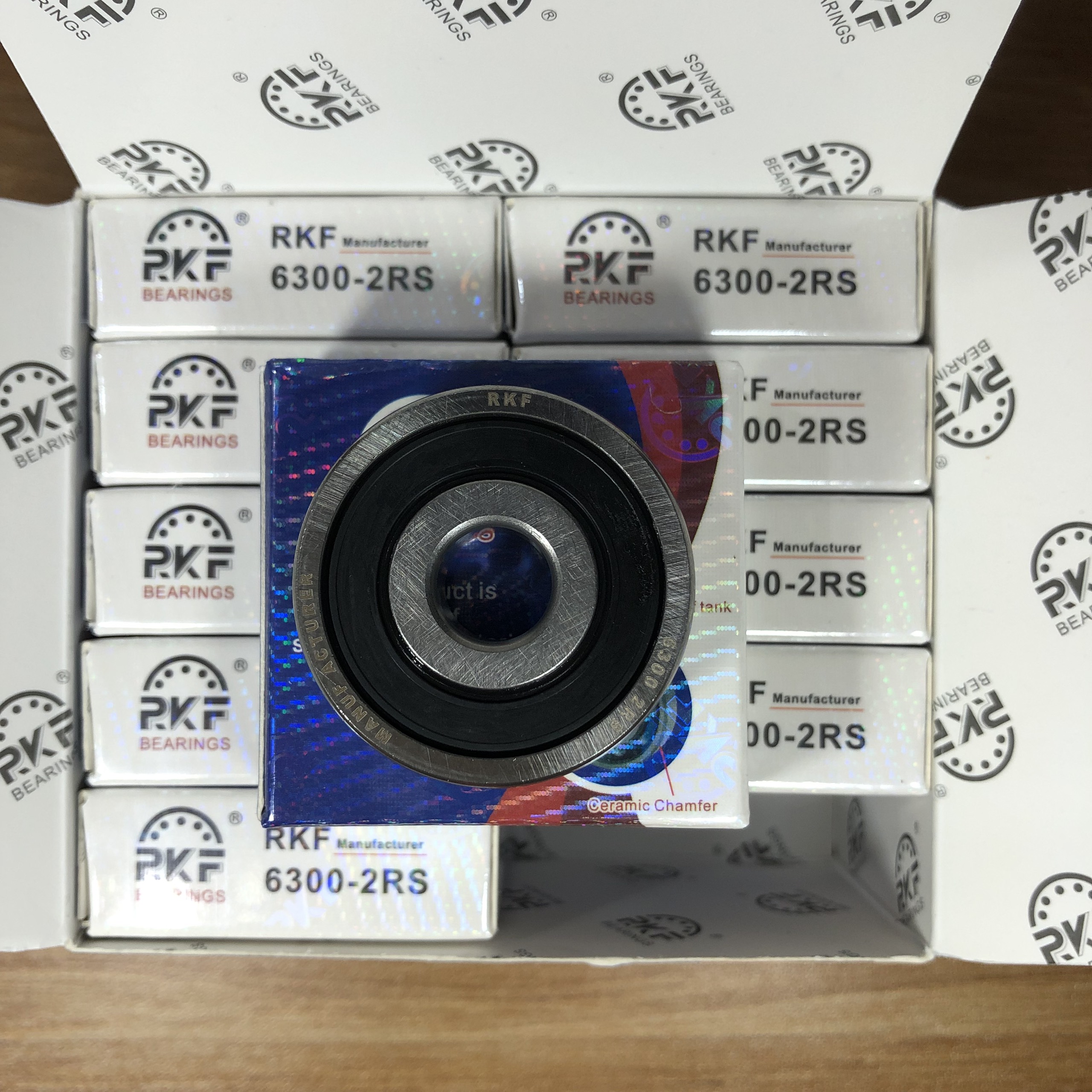 Hộp (RKF) 10 cái Bạc đạn 6300 2RS Chất lượng, bền, đẹp Phụ tùng