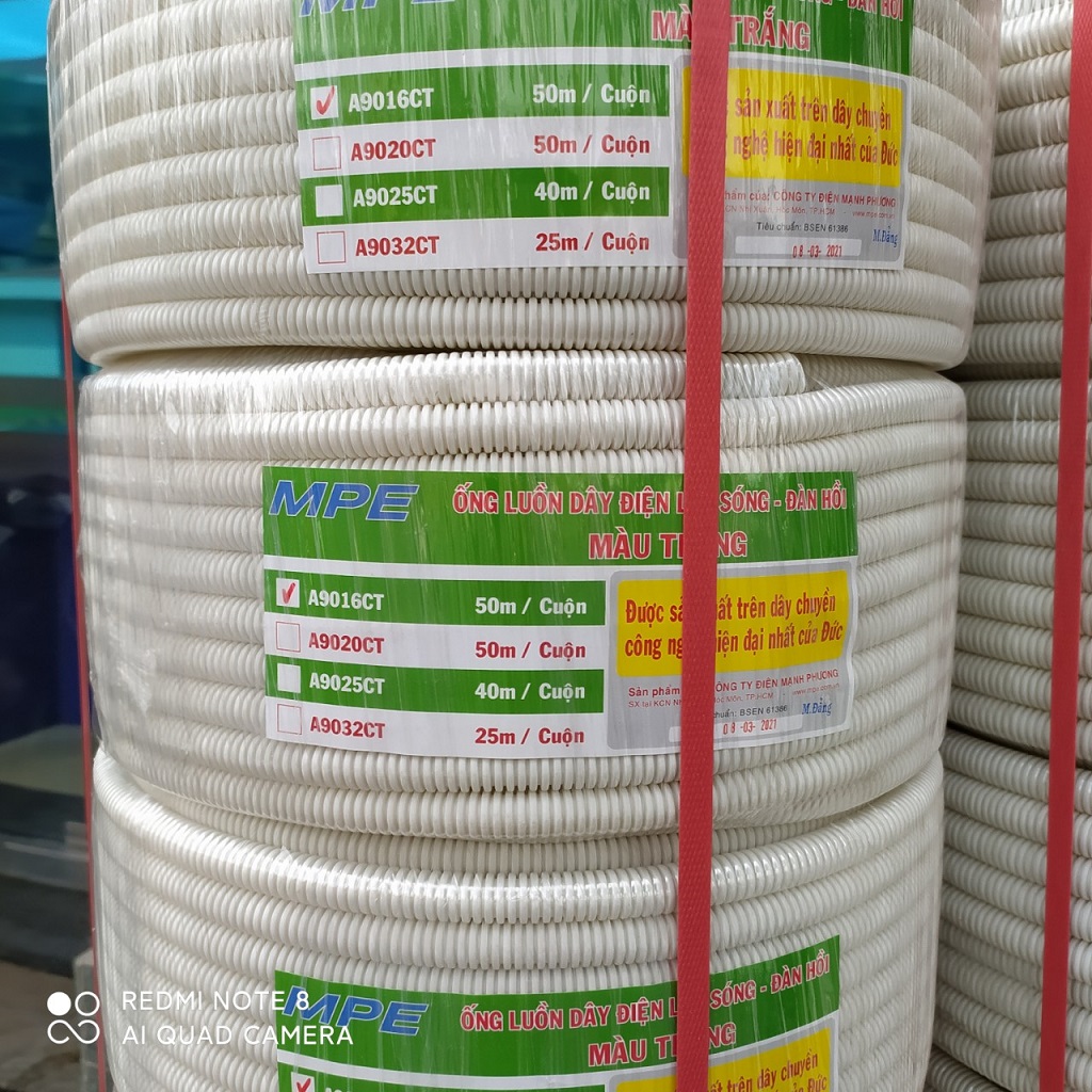 [HCM]RUỘT GÀ PHI 16 ỐNG LUỒN ÂM TƯỜNG PHI 16 MPE