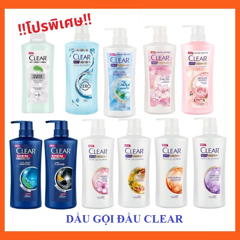 Dầu gội Clear nhập khẩu Thái Lan [400ml - 410ml]