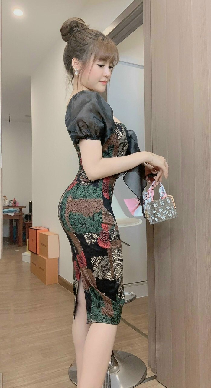 [đầm mới] đầm body nơ ngực siêu dễ thương (kèm mút ngực)