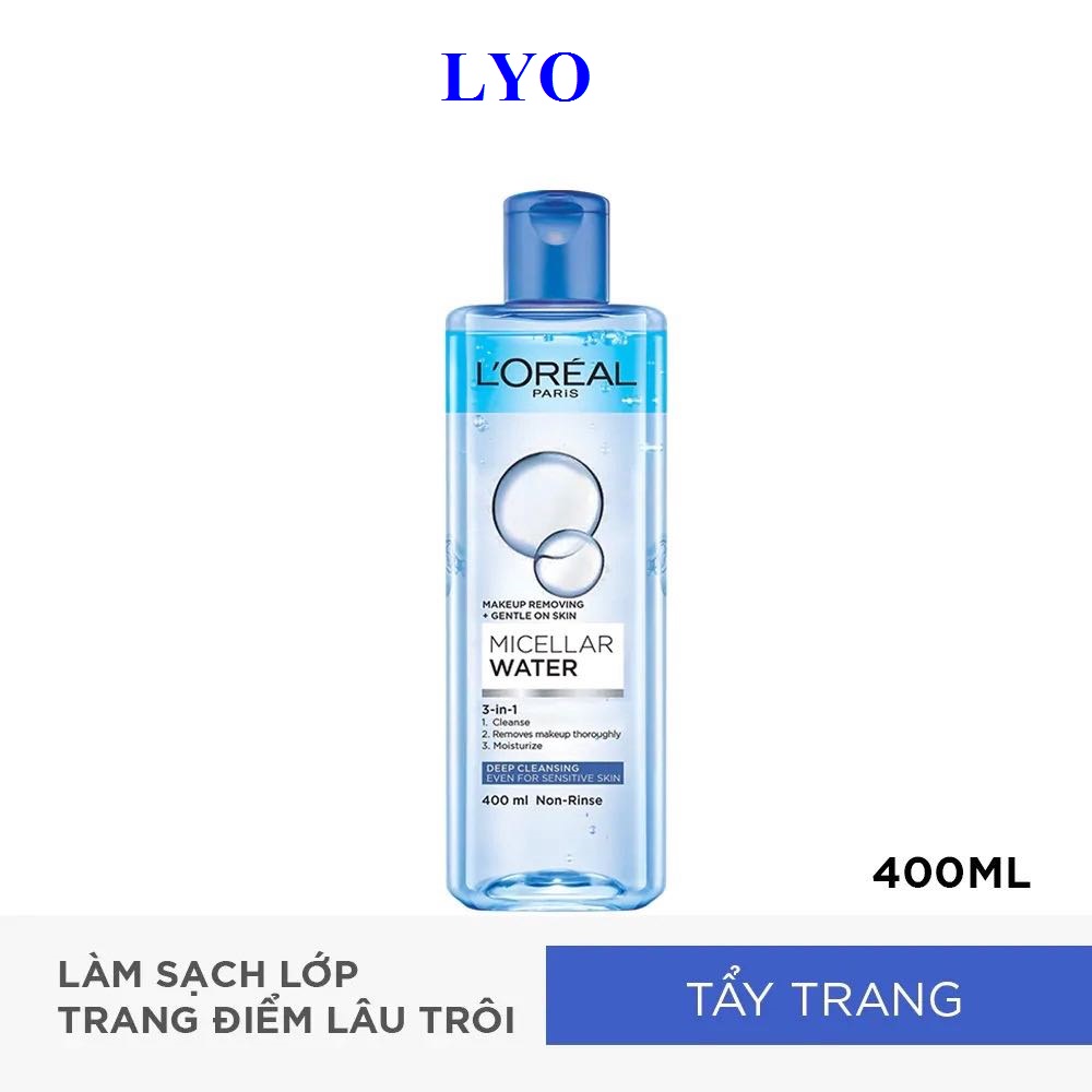 Nước tẩy trang Loreal Paris 3 in 1 Micellar Water 400ml Deep Cleasing - Sạch sâu (xanh đậm) Lyo Shop