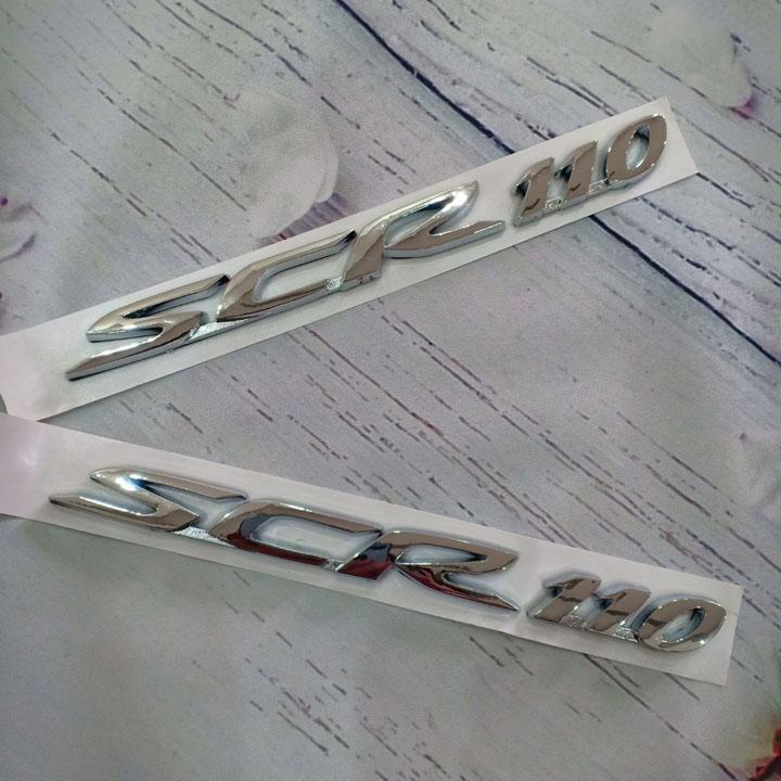 Bộ tem xe SCR 110 với thiết kế nổi có keo dán trang trí xe của bạn như mới G258