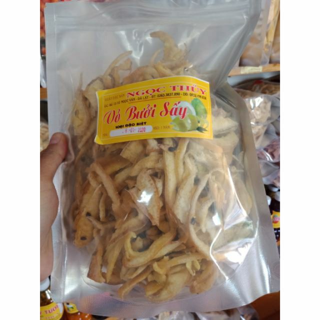 500gr vỏ bưởi sấy chanh dây