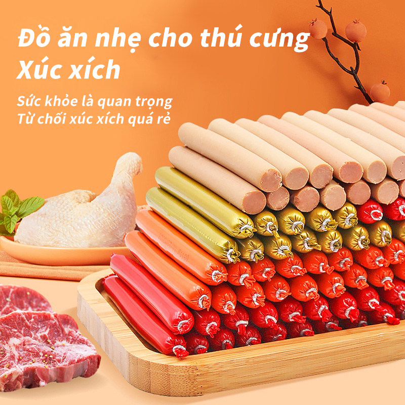 xúc xích cho thú cưng chó mèo