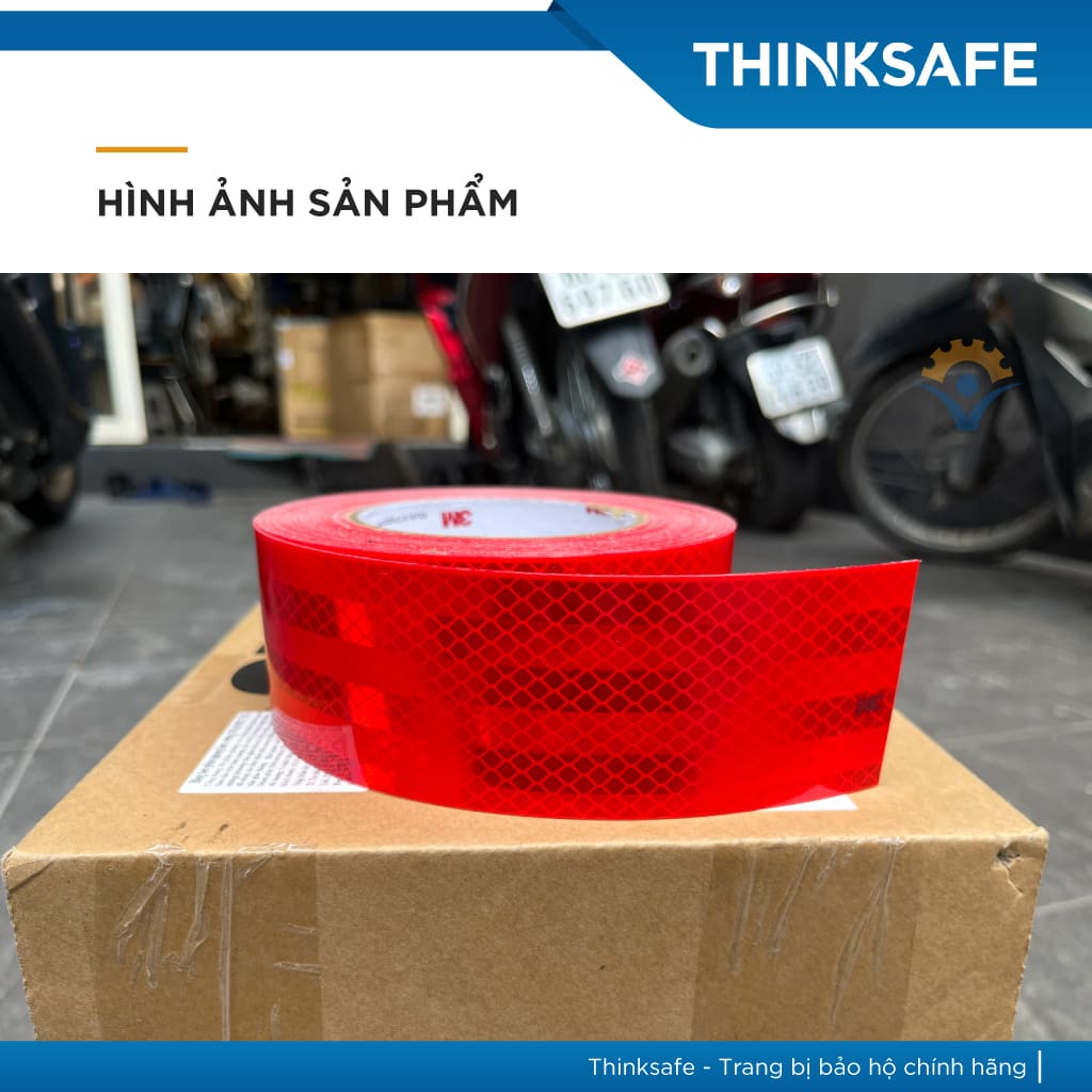 Băng keo phản quang 3M 983 siêu sáng, bền màu Decal phản quang dán xe máy, ô tô - Thinksafe