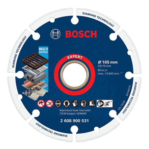 Đá cắt sắt kim cương 105mm bosch 2608900531