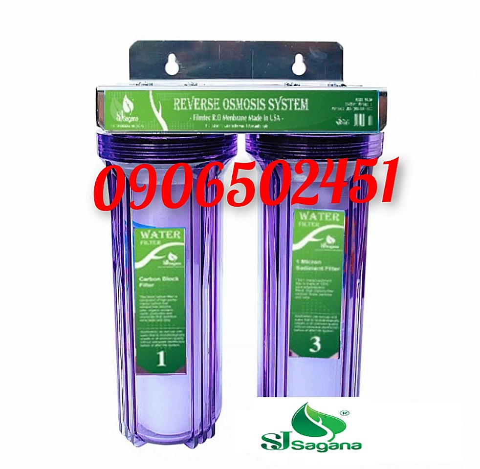 Combo bộ lọc nước sinh hoạt 2 cấp 20c3 ly 10inch
