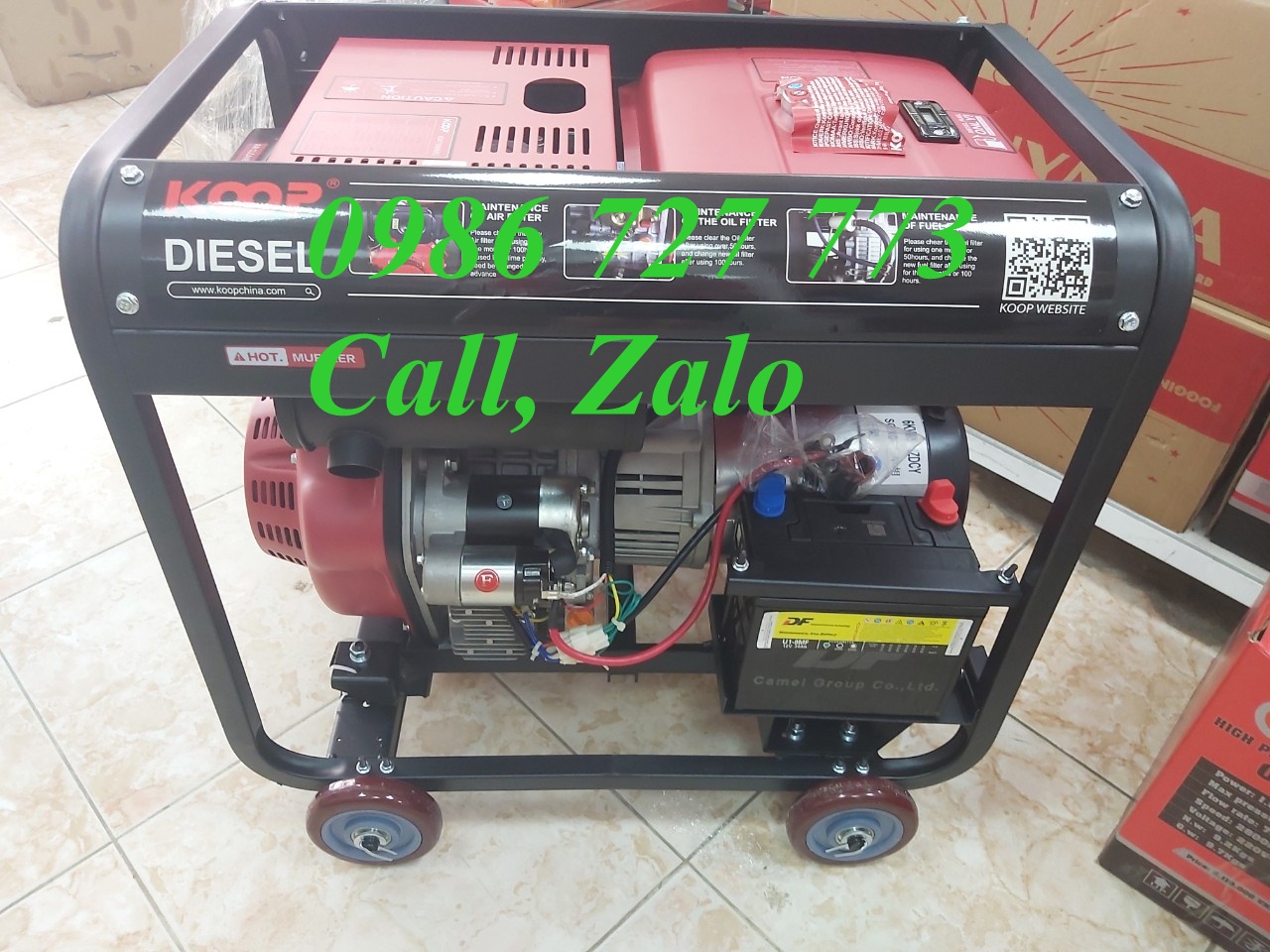 Máy phát điện dầu 5kw KOOP KDF7500XE