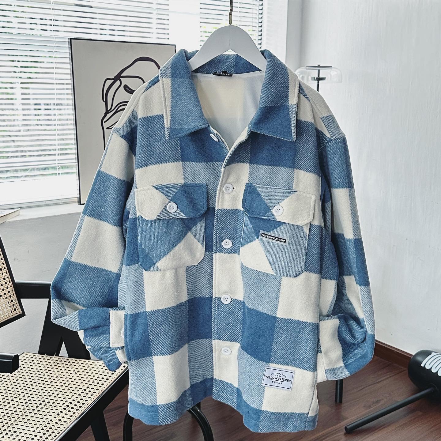 Áo khoác dạ hai lớp YELLOW FLICKER unisex