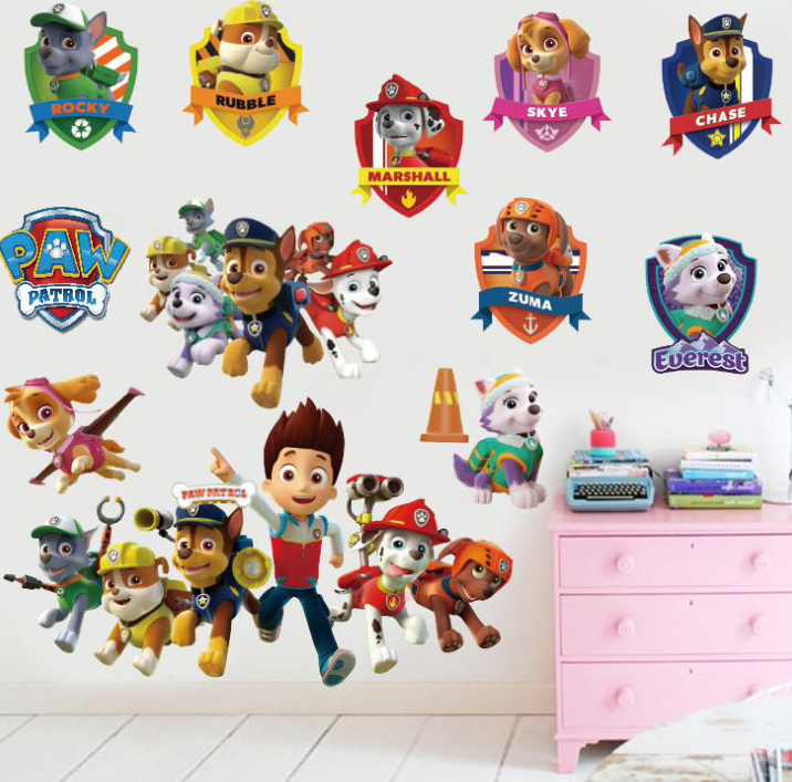 [HCM]Decal dán tường paw Patrol biệt đội chó cứu hộ