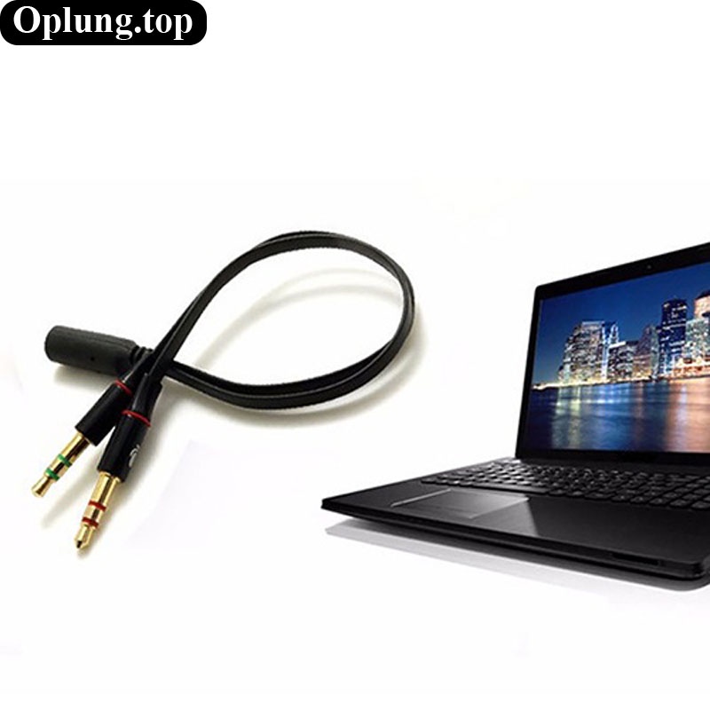 Cáp chia jack nối audio 3.5mm 1 jack cái ra 2 đực