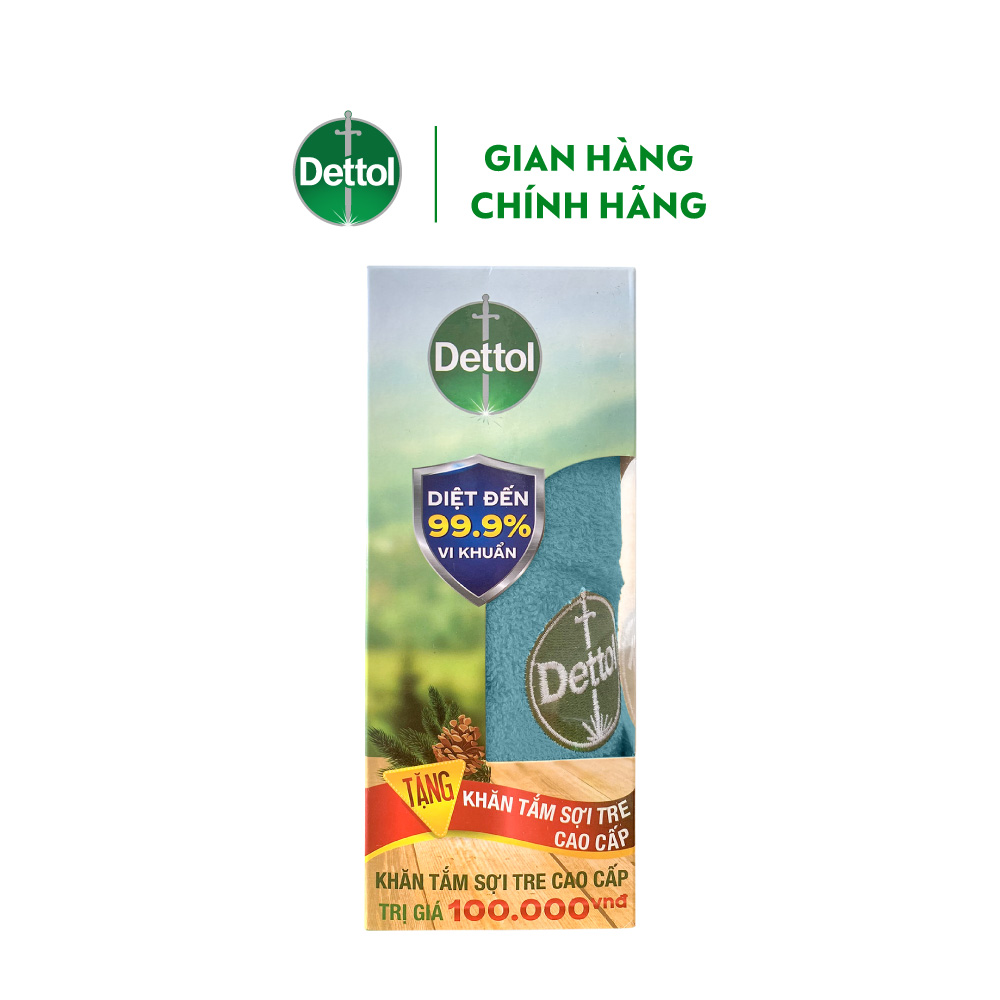 Khăn tắm kháng khuẩn cao cấp Dettol