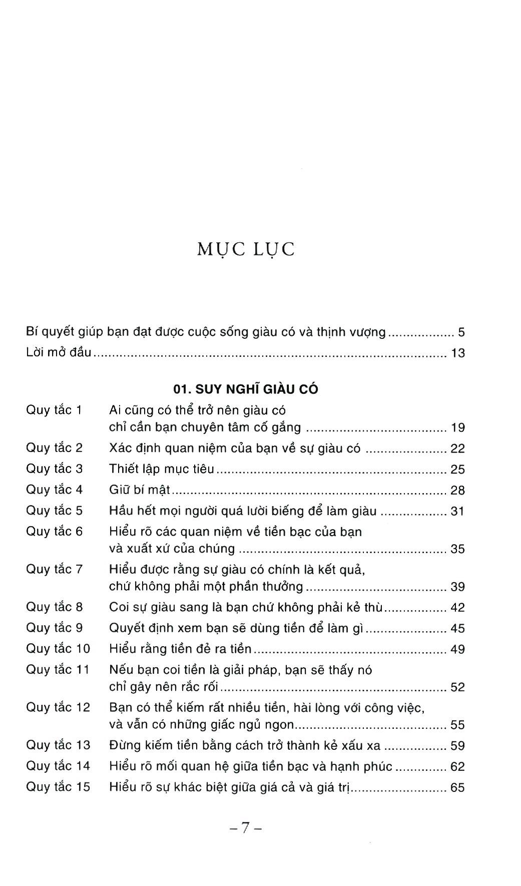 Những Quy Tắc Để Giàu Có (Tái Bản 2018)