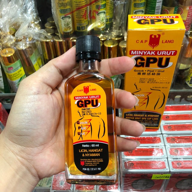 01 Dầu xoa bóp GPU Liniment Oil Indonesia 60ml