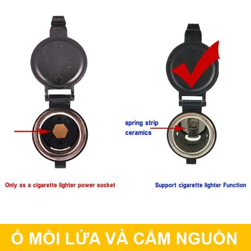 [HCM]Ổ mồi lửa và cắm nguồn điện ôtô xe máy 12V 24V
