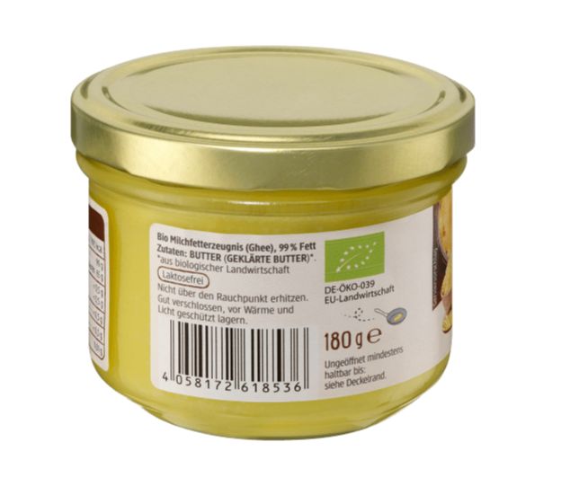 Bơ Ghee Rossmann hữu cơ 180gr dmBio enerBio - Ăn Kiêng - Giảm Cholesterol - Ăn thực dưỡng - OrganicStores