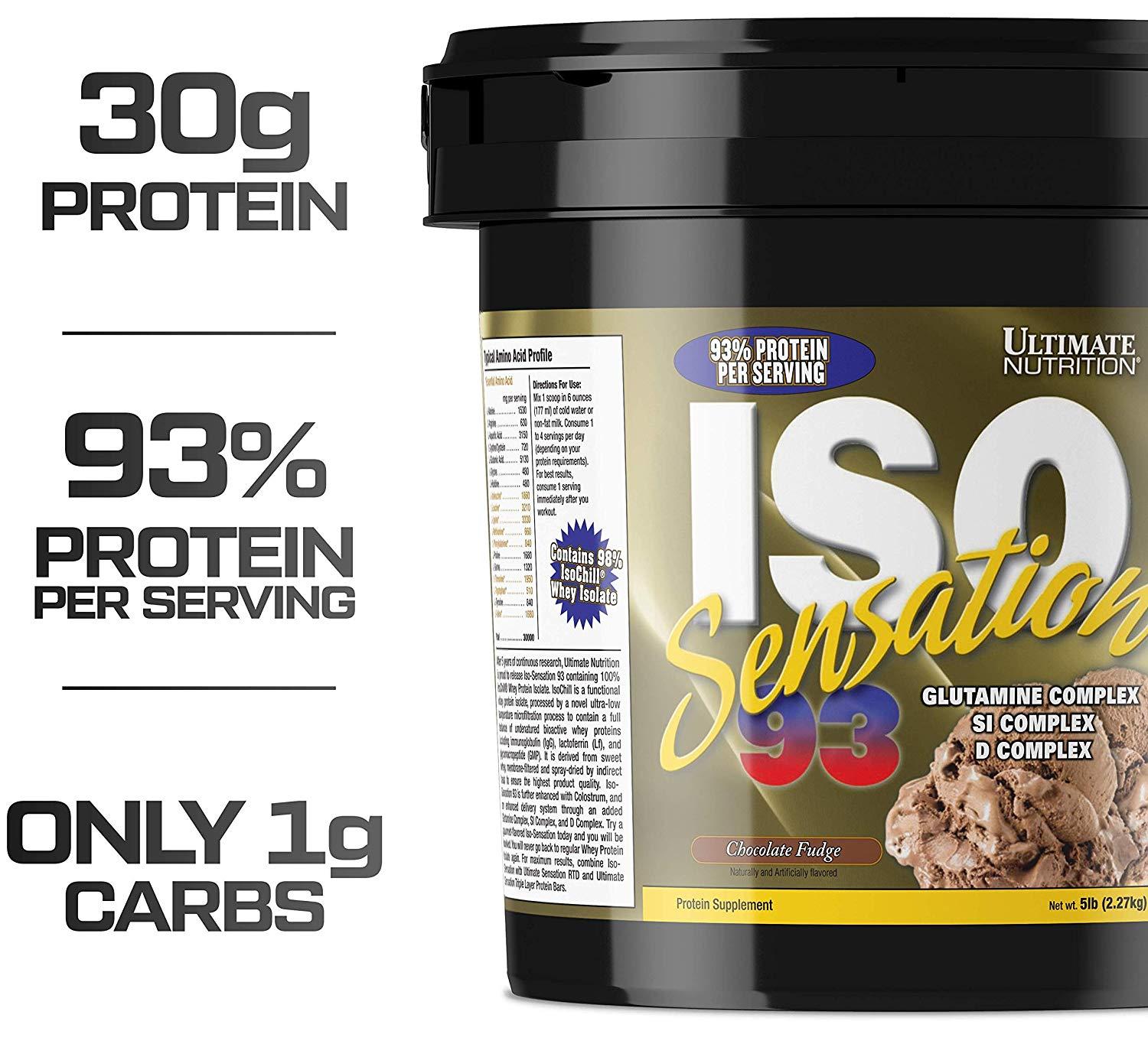 [TẶNG BÌNH] Thực Phẩm Tăng Cơ Nạc Iso Sensation 93 5lbs
