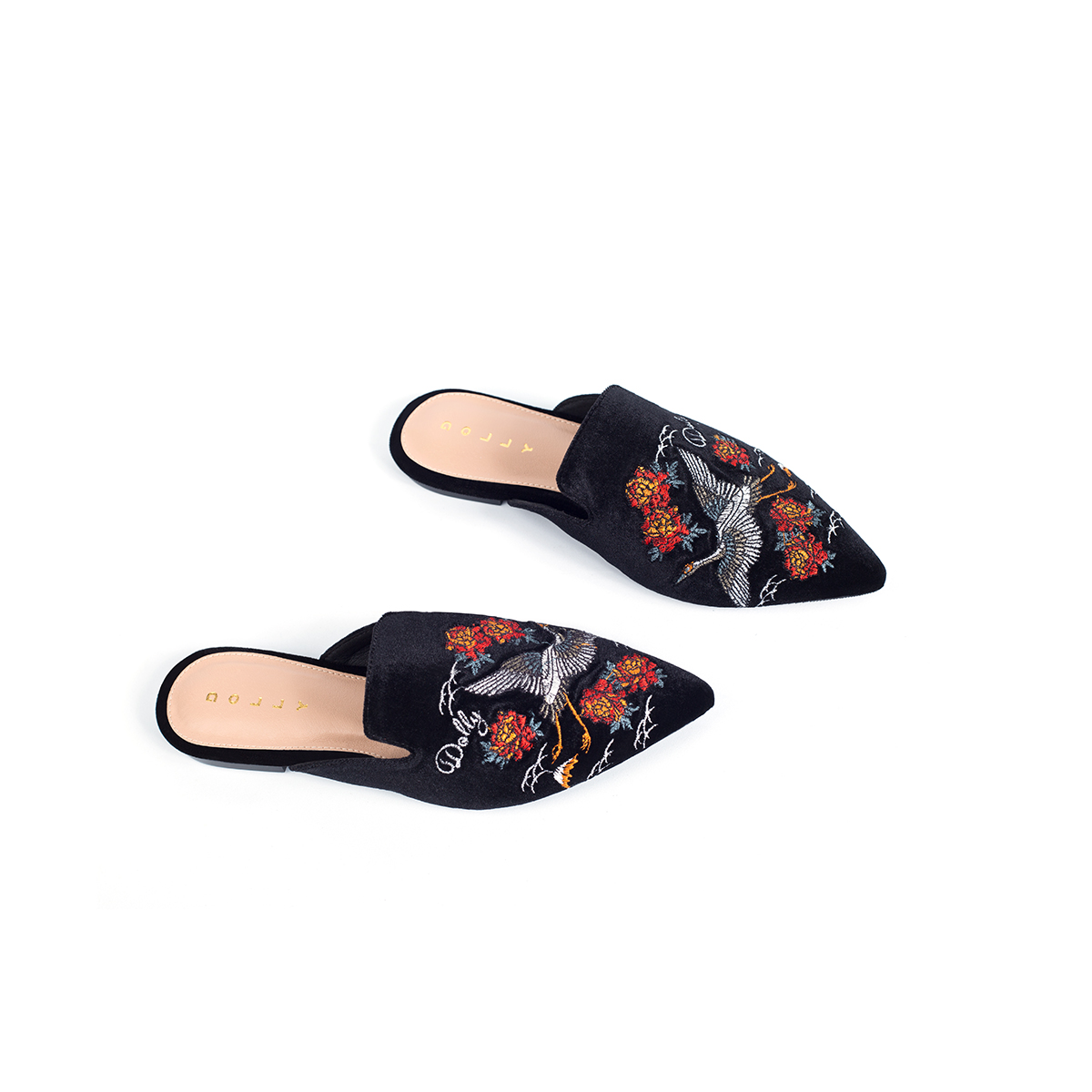 Dép sục thêu nhung DOLLY-1341