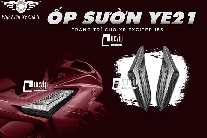 Bộ Ốp Sườn Exciter 155, Exciter 2021 Carbon MS3927