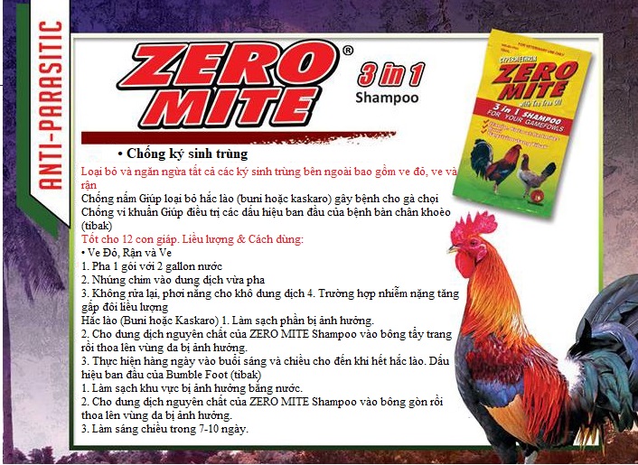 COMBO 12 gói Xà bông tắm cho gà đá