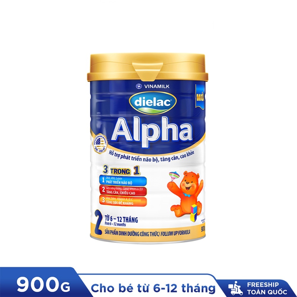 Sữa bột Vinamilk Dielac Alpha Step 2 900g